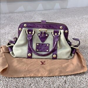 Louis Vuitton Purple and Cream Women's Bag